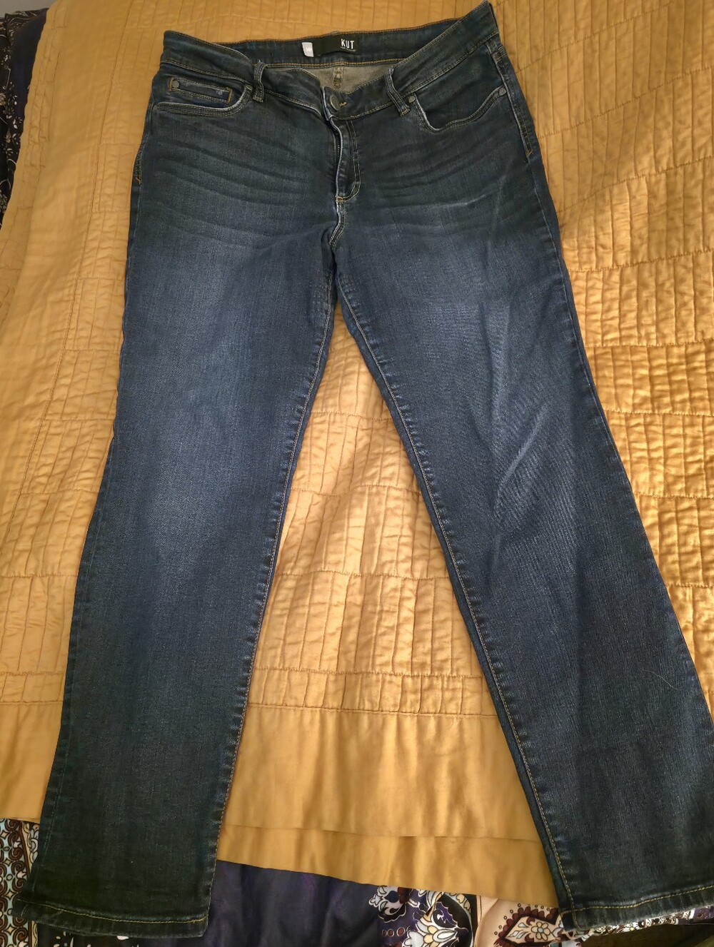 KUT Women's Midnight Blue Straight-Leg Jeans